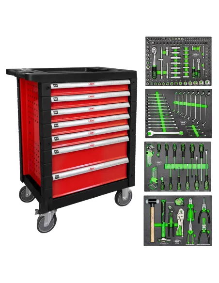 53686 Carro De Herramientas 7 Cajones - Rojo JBM