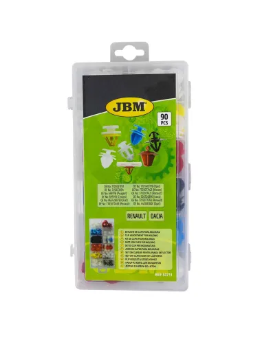 53711 Estuche De Clips Renault Dacia 90 Pcs...
