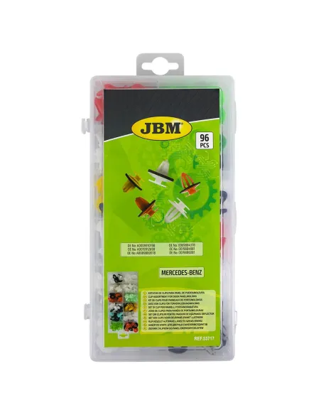 53717 Estuche De Clips Mercedes-Benz 96 Pcs Para Panel De Puerta/M JBM