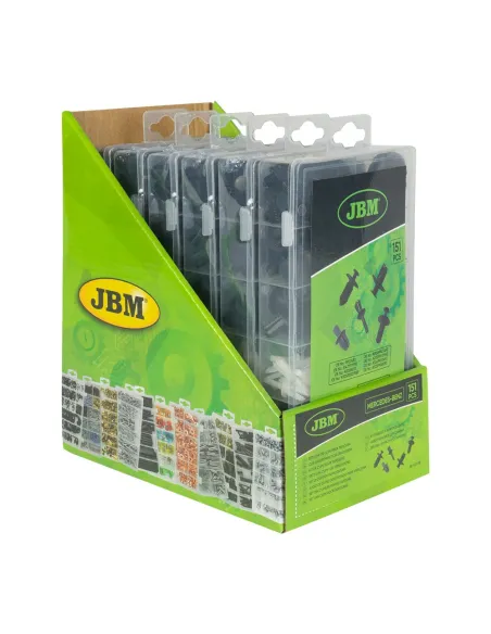 53718 Estuche De Clips Mercedes-Benz 151 Pcs Para Tapicería JBM