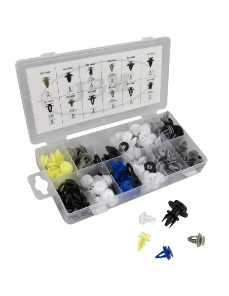 53719 Estuche De Clips Bmw Mini 92 Pcs Para Panel De Puerta/Moldur JBM