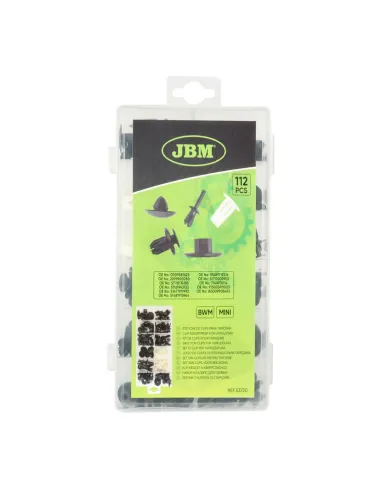 53720 Estuche De Clips Bmw Mini 112 Pcs Para...