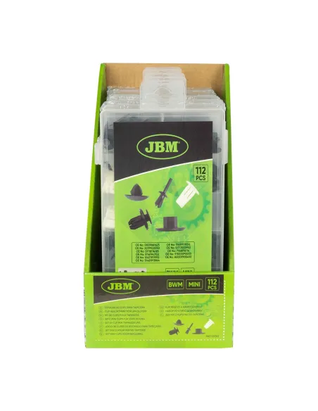 53720 Estuche De Clips Bmw Mini 112 Pcs Para Tapicería JBM