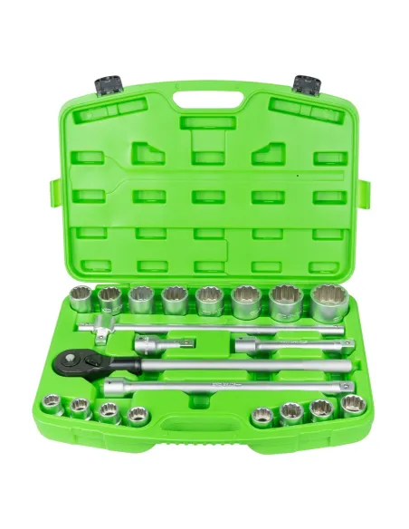 53728 Estuche De Herramientas Con 21 Piezas Autocle 3/4" 12 Cantos JBM