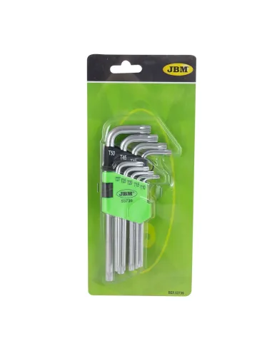 53739 Set De 9 Llaves Torx Largas JBM