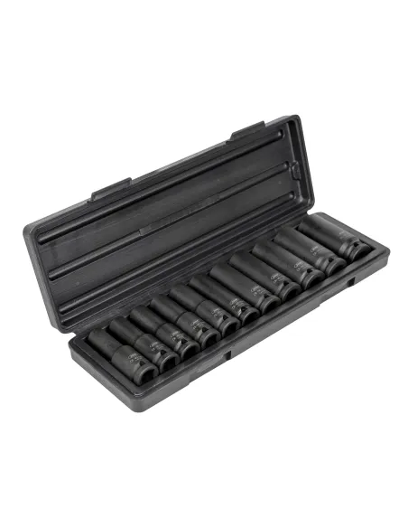 53744 Set De 11 Vasos De Impacto 12 Cantos 1/2" Largos JBM