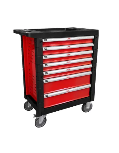 53762 Carro De Herramientas 7 Cajones Rojo -...
