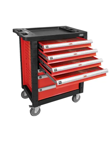 53762 Carro De Herramientas 7 Cajones Rojo -...