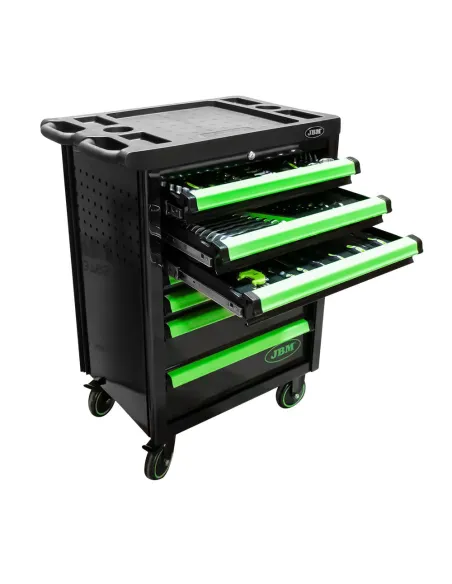 53763 Carro De Herramientas 7 Cajones Verde JBM