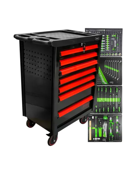 53765 Carro De Herramientas 7 Cajones - Rojo JBM