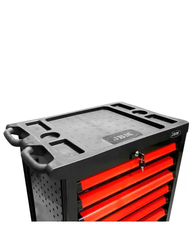 53765 Carro De Herramientas 7 Cajones - Rojo JBM