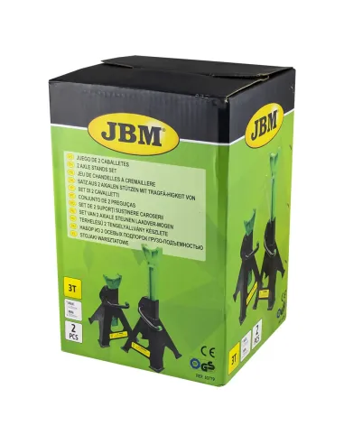 53779 Juego De 2 Caballetes 3 Ton JBM
