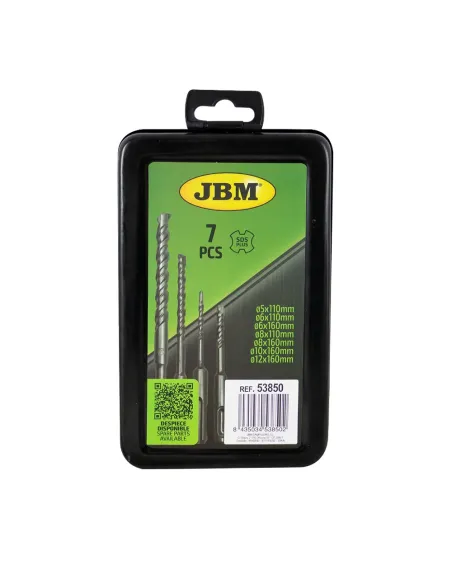 53850 Estuche De Brocas Sds Plus Para Taladro Percutor JBM