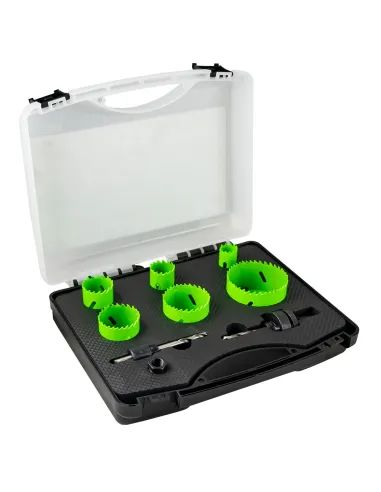 53859 Estuche De Sierras De Corona Bimetálicas...