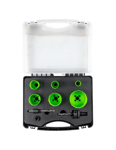 53859 Estuche De Sierras De Corona Bimetálicas...