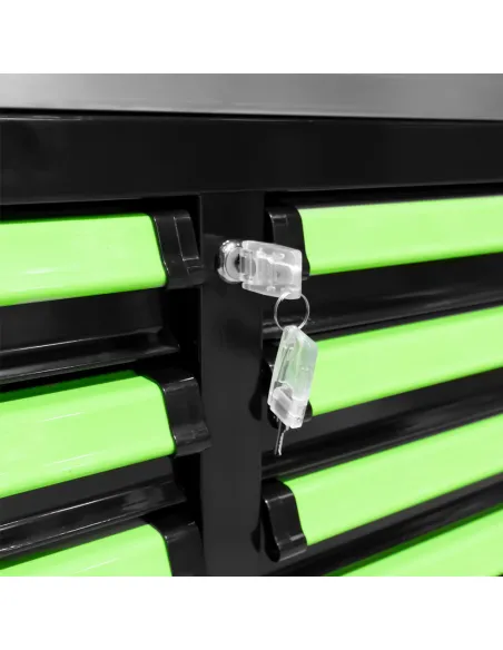 53868 Carro De Herramientas Con 12 Cajones VacãO - Verde JBM