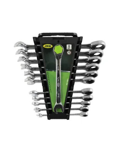 53871 Set De 12 Llaves Combinadas Con Trinquete...