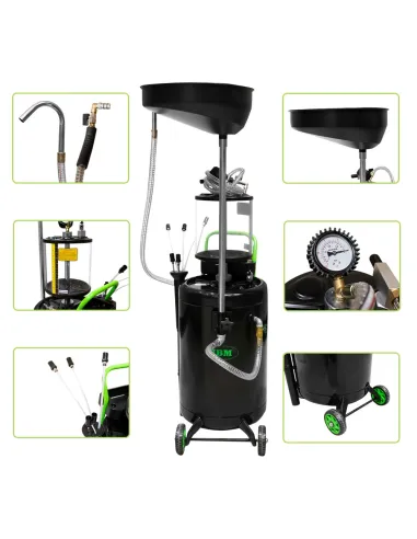 53874 Recogedor De Aceite 90L Con Sistema De...