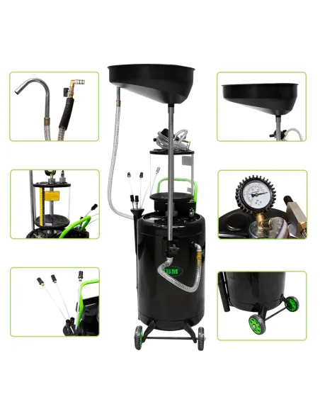53874 Recogedor De Aceite 90L Con Sistema De Aspiración JBM