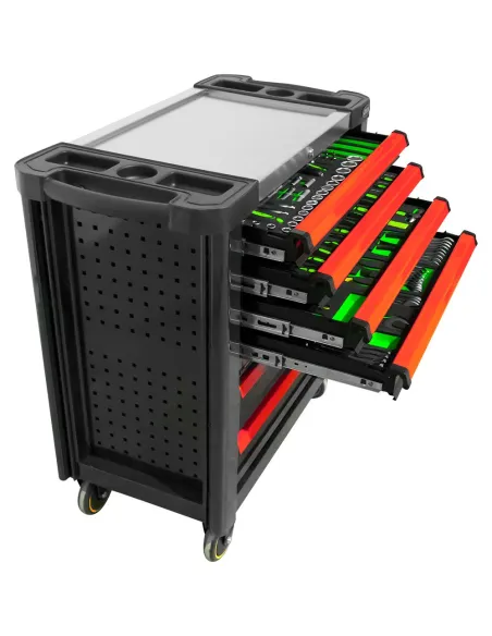 53913 Carro De Herramientas Xl Con 7 Cajones Rojo JBM