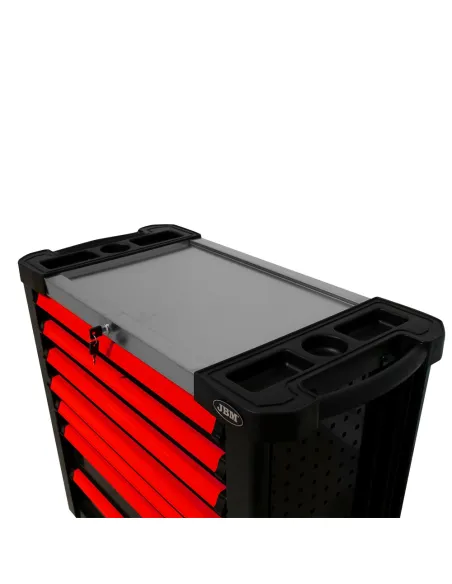 53913 Carro De Herramientas Xl Con 7 Cajones Rojo JBM