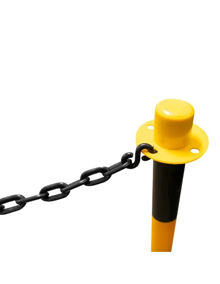 53940 Poste De Plástico Para Cadena  - Amarillo/negro JBM