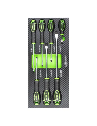 53944 Set De 7 Destornilladores Plano Con...