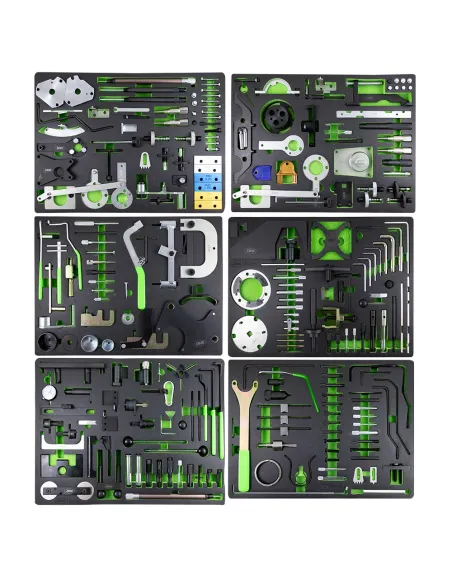 53951 Carro De Herramientas Especial Kit De Calado 7 Cajones Verde JBM