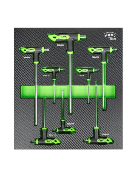 53979 Set De 8 Llaves Torx En Forma De "T" JBM