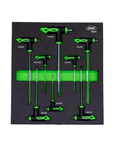 53980 Set De 8 Llaves Allen En Forma De "T" JBM