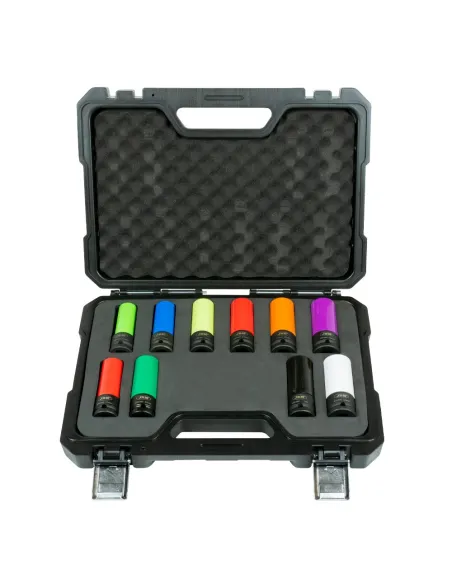 53988 Kit De 10 Vasos Impacto De 1/2" Especial Extracción Ruedas JBM