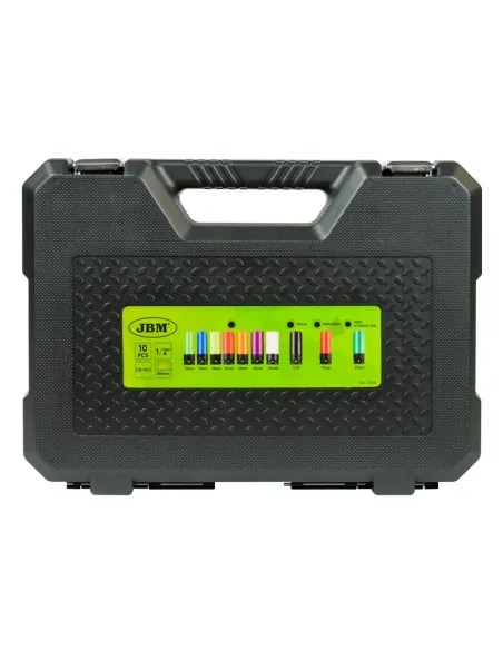 53988 Kit De 10 Vasos Impacto De 1/2" Especial Extracción Ruedas JBM