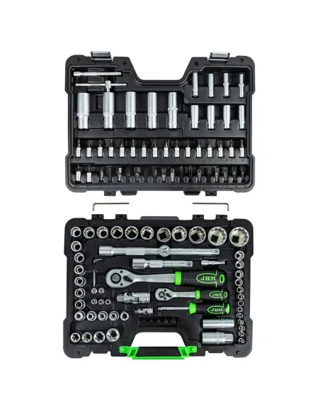 54036 Estuche De Herramientas De 113 Piezas Con Vasos 12 Cantos Ci JBM