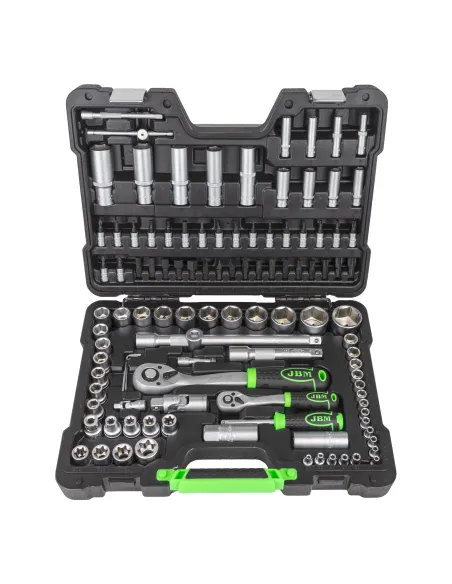 54037 Estuche De Herramientas De 108 Piezas Con Vasos Hexagonales JBM