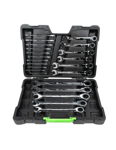 Set de 22 Llaves Combinadas con Trinquete en...