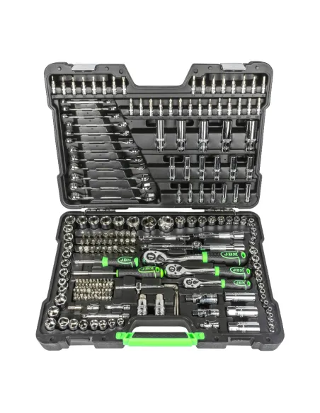 Maletín Herramientas Jbm 216 Piezas 54045 Con Vasos Hexagonales