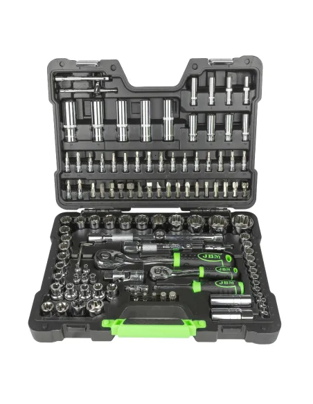 54047 Estuche De Herramientas De 113 Piezas Vasos De 12 Cantos Cro JBM