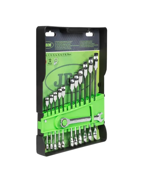 54117 Set De 12 Llaves Combinadas Con Trinquete JBM