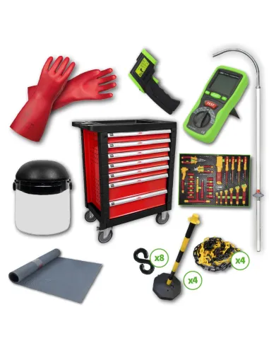 54234 Carro De Herramientas 7 Cajones Rojo...