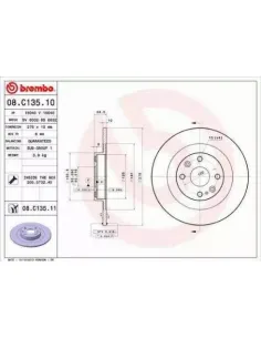 08.C135.10 Disco de freno Brembo