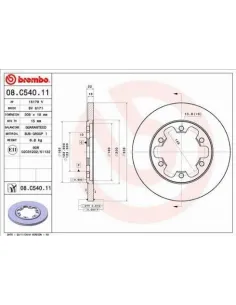 08.C540.11 Disco de freno Brembo