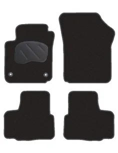 Jgo. Alfombras Diamond Negra Mod.  Seat Mii Con Fijación Esp