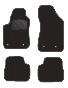 Jgo. Alfombras Diamond Negra Mod. Fiat Bravo  (07-) Con Fija