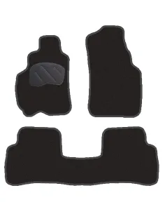 Jgo. Alfombras Diamond Negra Mod. Hyundai Atos