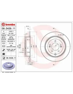 08.D429.11 Disco de freno Brembo