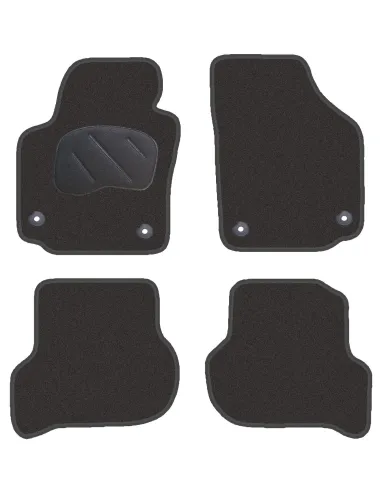 Jgo. Alfombras Diamond Negra Mod. Seat Altea (05-) - Toledo