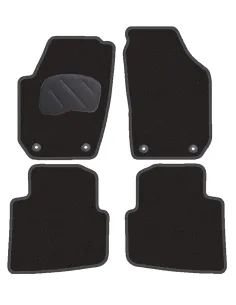Jgo. Alfombras Diamond Negra Mod. Skoda Roomster
