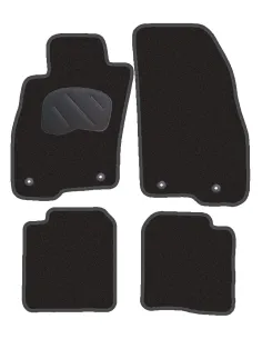 Jgo. Alfombras Premium Negra Mod.  Alfa Romeo Mito Con Fijac