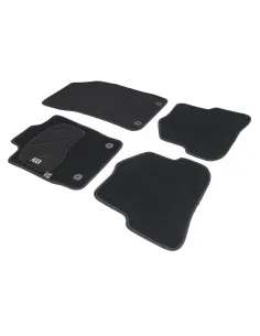 Jgo. Alfombras Premium Negra Mod.  Audi A-1 (10-) Con Fijaci