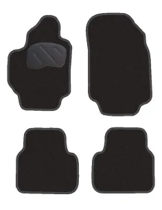 Jgo. Alfombras Premium Negra Mod.  Fiat Bravo  (07-) Con Fij